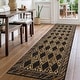 preview thumbnail 1 of 3, Leopard Print Soft Low Pile Checkered Living Room Rugs Washable Indoor Carpet 2' x 10' - Brown/Black