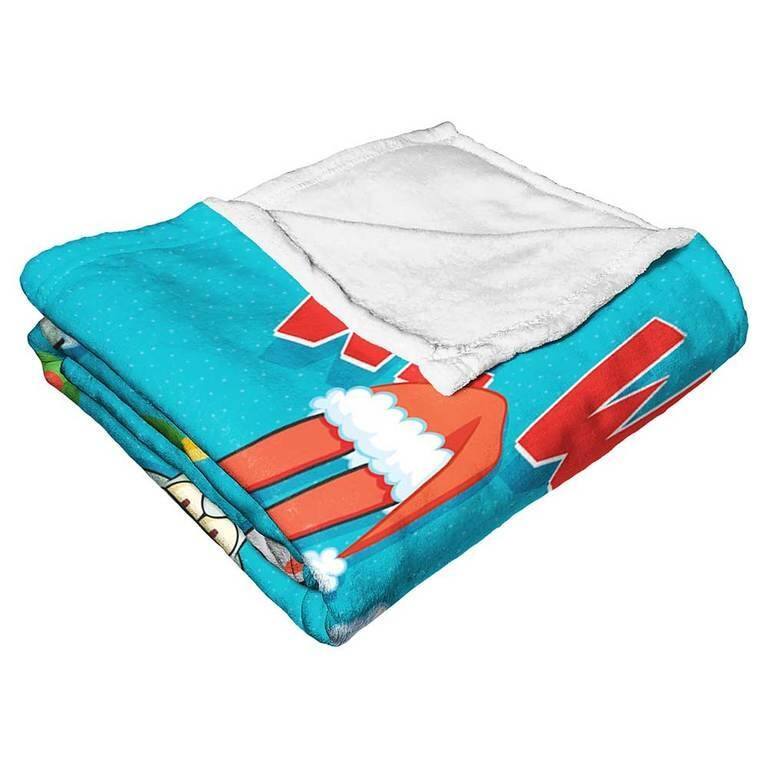 Nickelodeon Spongebob Squarepants Christmas Silk Touch Throw Blanket