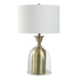 Picture of StyleCraft Clear Seeded & Antique Bronze - Metal & Glass Table Lamp ...