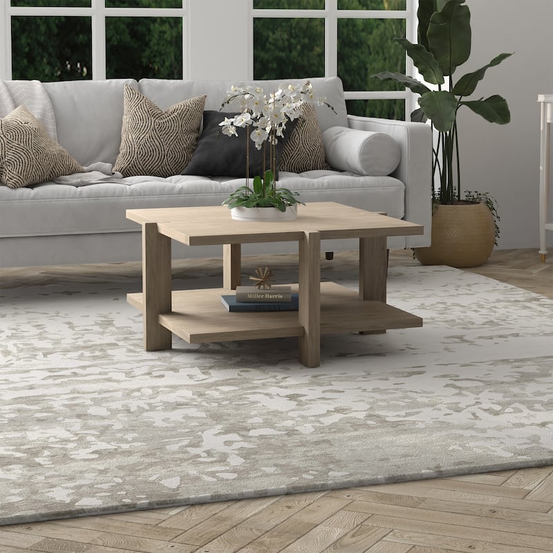 Ingrid 34.66" Wide Square Coffee Table