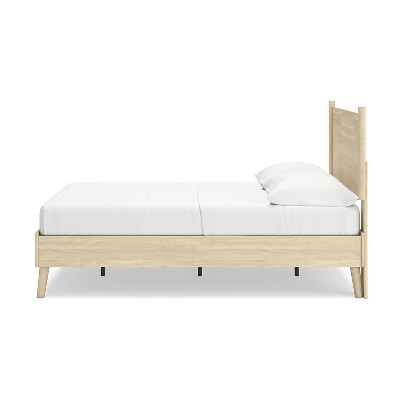 Signature Design by Ashley Cabinella Beige Platform Panel Bed
