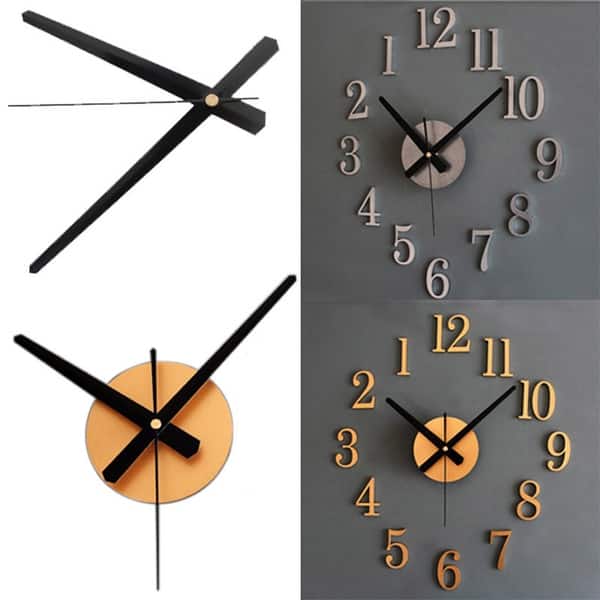 Shop Home Back In Time True 3d Stereo Diy Metallic Wall Clock Overstock 31788501