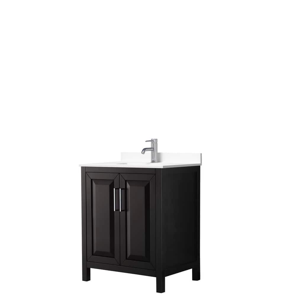 Daria 30 Inch Single Vanity, Cultured Marble Top