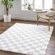 preview thumbnail 34 of 48, Livabliss Urban Shag Scandinavian Checkered Area Rug.