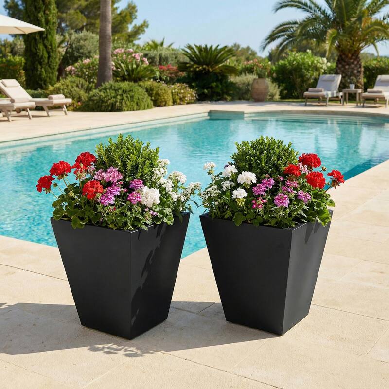 Metal Planters for Outdoor Plants Planter Box