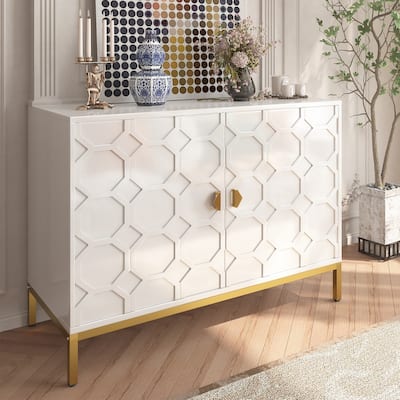 Clihome 40-inch Two Door Glossy Media Storage Cabinet/Buffet