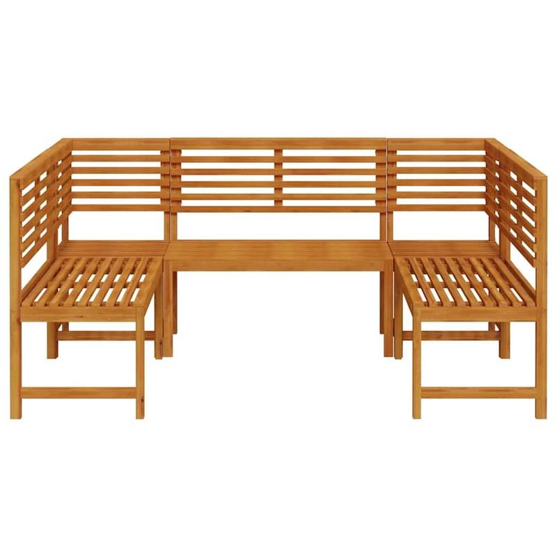 vidaXL Garden Bench Set Brown solid acacia wood - 20 x 35 x 30