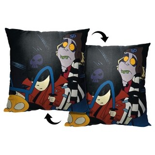 WB Beetlejuice animated Ghost Rider Printed Throw Pillow - Black - Bed ...