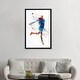 preview thumbnail 7 of 13, iCanvas "Woman Tennis Player 03 In Watercolor" by Paul Rommer Framed