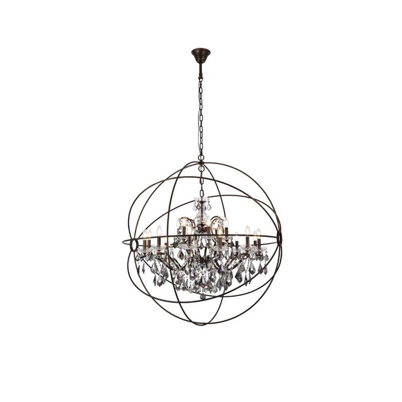 Royce Edge 18 light Dark Bronze Chandelier - N/A