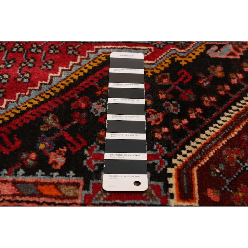 ECARPETGALLERY Hand-knotted Anatolian Vintage Black, Red Wool Rug - 3'3 x 5'1