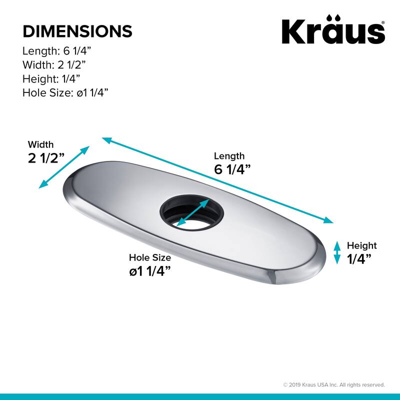 Kraus 6-1/4" Escutcheon Plate