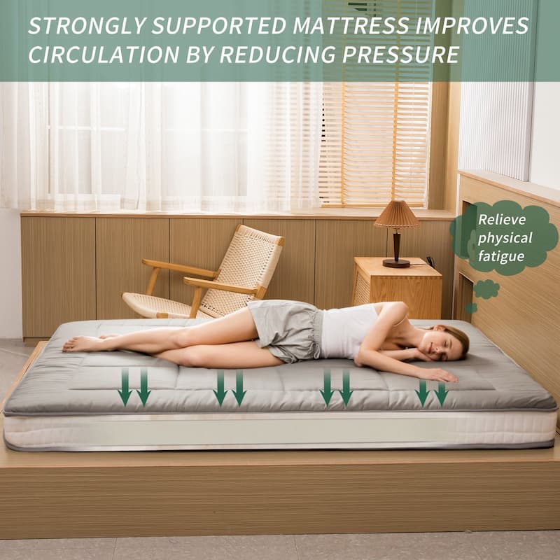 Padded Japanese Roll Up Floor Futon Mattress