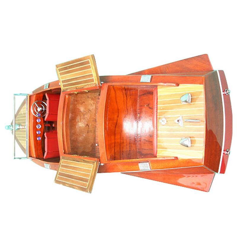 Chris Craft Runabout Painted Ready for RC Medium Speedboat Model