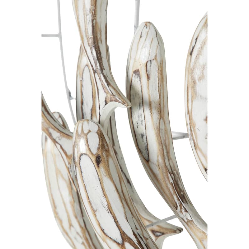 Wood Fish Handmade Home Wall Decor - White - Roche River Decor
