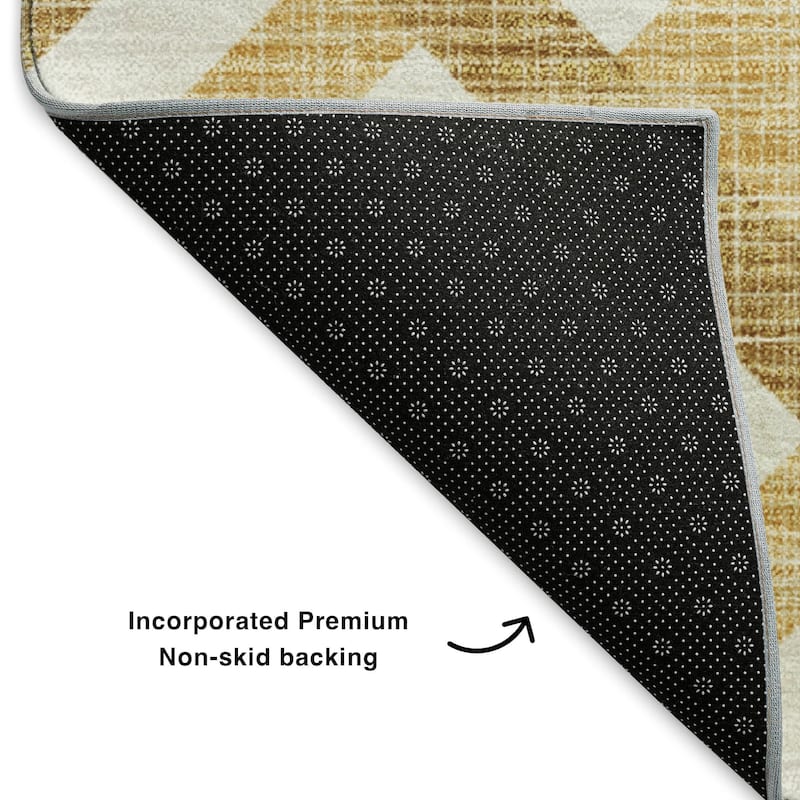 Premium Washable Super Soft Contemporary Geo Mayfield Rug