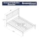 Grain Wood Furniture Greenport Louvered Solid Wood Platform Bed