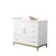 Option White, Bronze Trim, Giotto Quartz Top