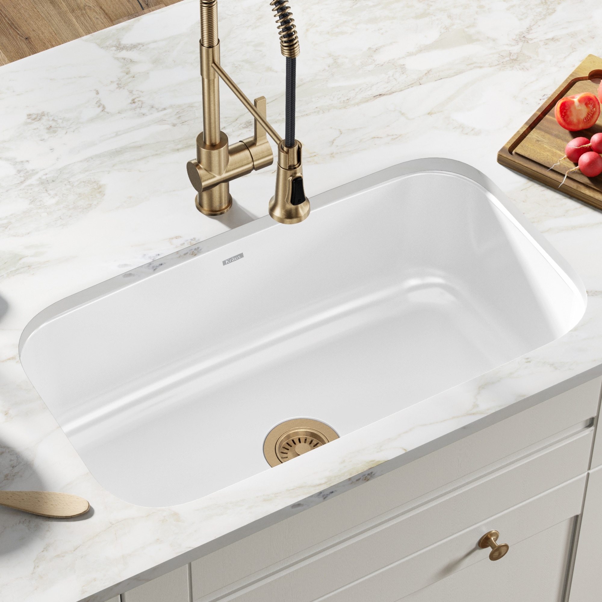 KRAUS Pintura Enameled Stainless Steel 31 1/2