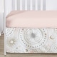 preview thumbnail 4 of 4, Sweet Jojo Designs Blush Pink Gold Star and Moon Girl 5-piece Nursery Crib Bedding Set Grey Celestial Sky Stars Gray Shabby Chic