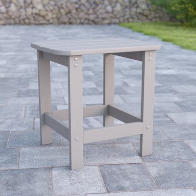 All-Weather Poly Resin Adirondack Side Table - Patio Table