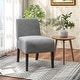 preview thumbnail 8 of 24, Gymax Armless Accent Chair w/ Rubber Wood Legs Modern Vanity Chair for