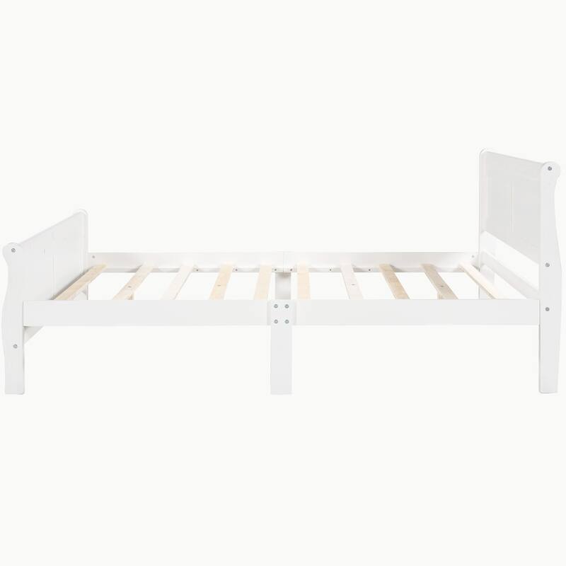 Full Queen Twin Size Wood Platform Bed