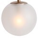 preview thumbnail 26 of 25, Siya Modern 3/2/1 Frosted Glass Bathroom Vanity Lights Romantic Gold Statement Wall Sconces