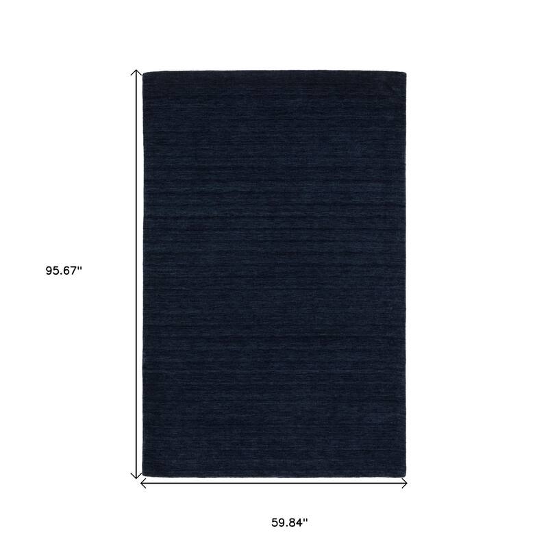 HomeRoots Solid Color Casual Rectangle Area Rug - 95.67 in. x 59.84 in. x 0.59 in.