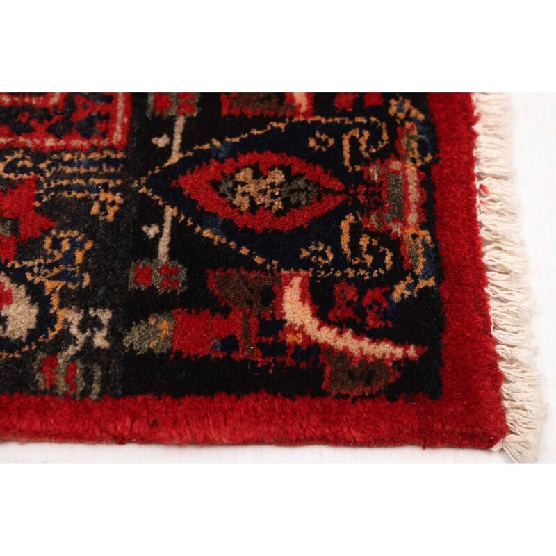 ECARPETGALLERY Hand-knotted Anatolian Vintage Red Wool Rug - 3'5 x 9'8