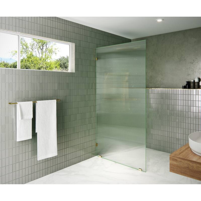 Glass Warehouse GW-FL-38 Gaia 78" High x 38" Wide Shower Screen