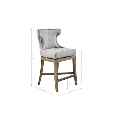 Madison Park Carson Counter Stool With 360 degree Swivel Seat