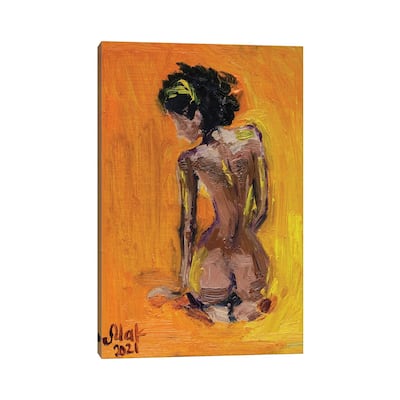 iCanvas "African American Woman Back" by Nataly Mak Canvas Print