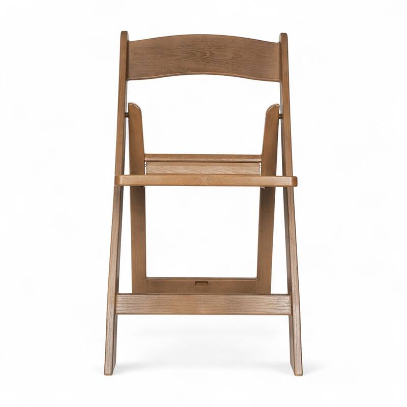 4 Pack 1000 lb. Capacity White Resin Folding Chair with Slatted Seat - 18"D x 17.5"W x 30.75"H