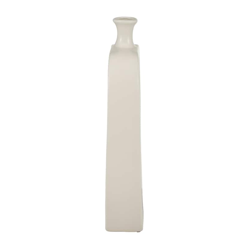 Sagebrook Home Modern Coastal Cut Out Ceramic Bud Vase