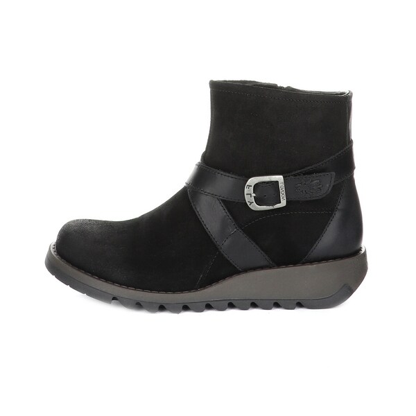 fly london suede wedge boots