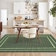 preview thumbnail 31 of 42, Area Rugs for Living Room Bedroom Farmhouse Bordered Braided Print Rug Geometric Soft Low Pile Non-Slip Area Rug