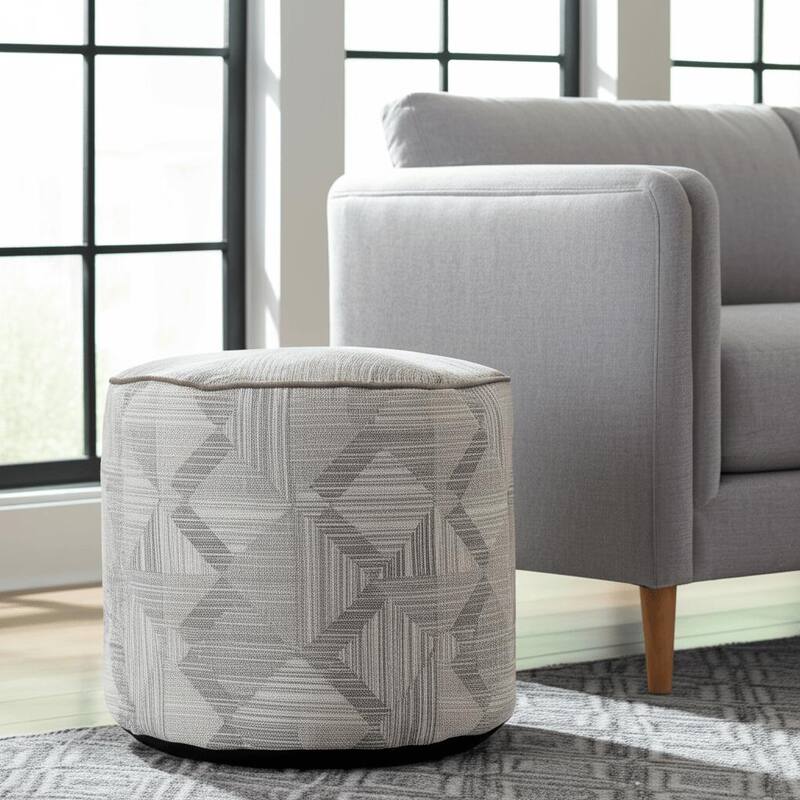 Prisma Navy Tall Pouf