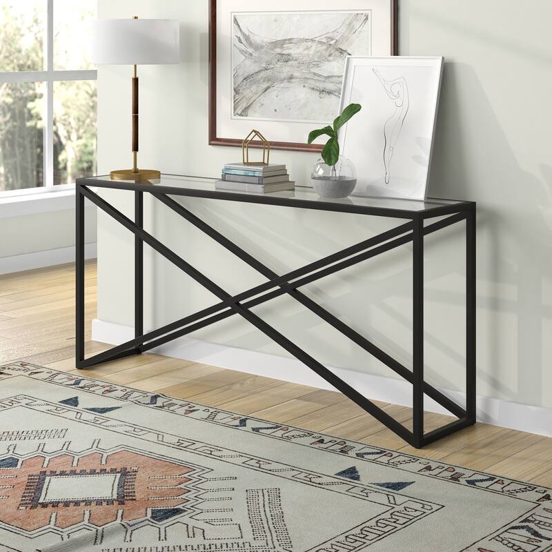 Calix Console Table - Blackened Bronze - 64"