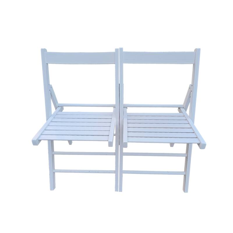 Set of 2 Outdoor Foldable Chairs