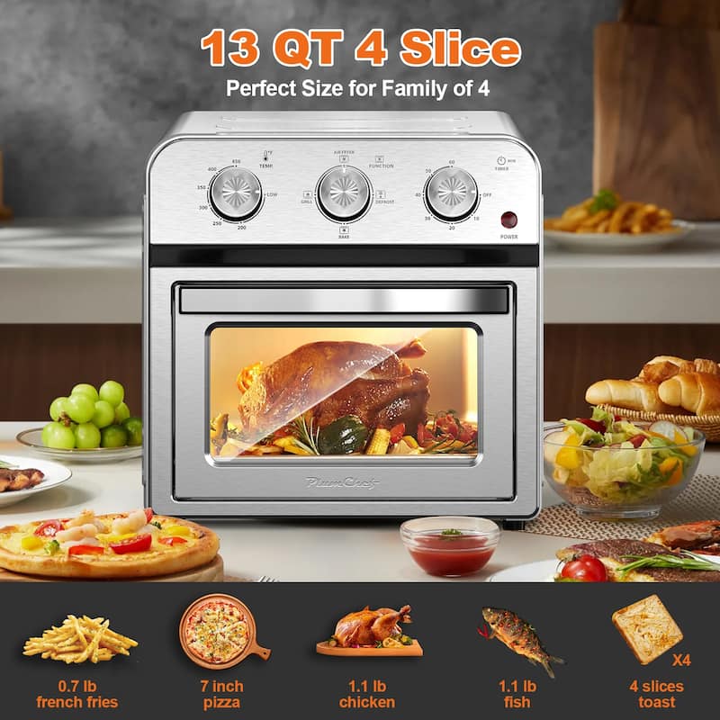 Anmytek 13QT Family Size Air Fryer Toaster Oven