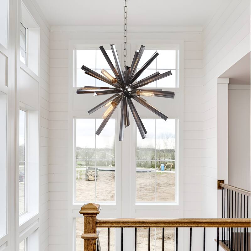 9 - Light Sputnik Crystal Chandelier Space Inspired Lighting