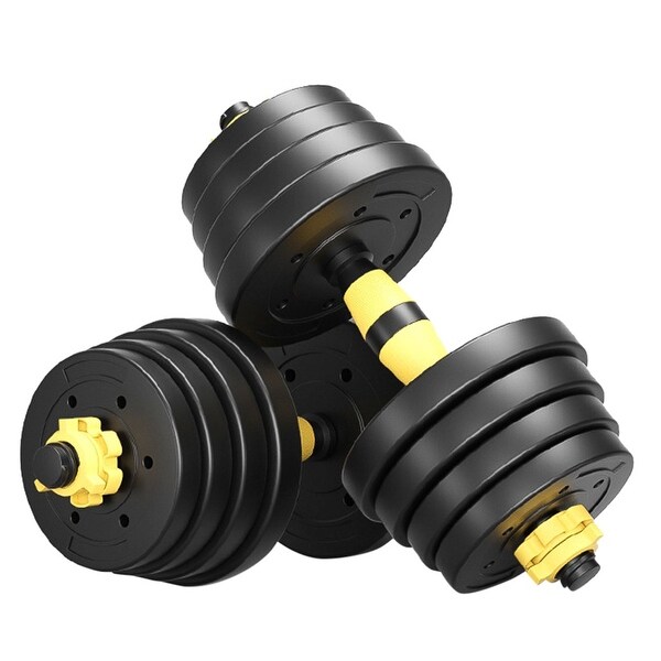 Rod and hot sale dumbbell set