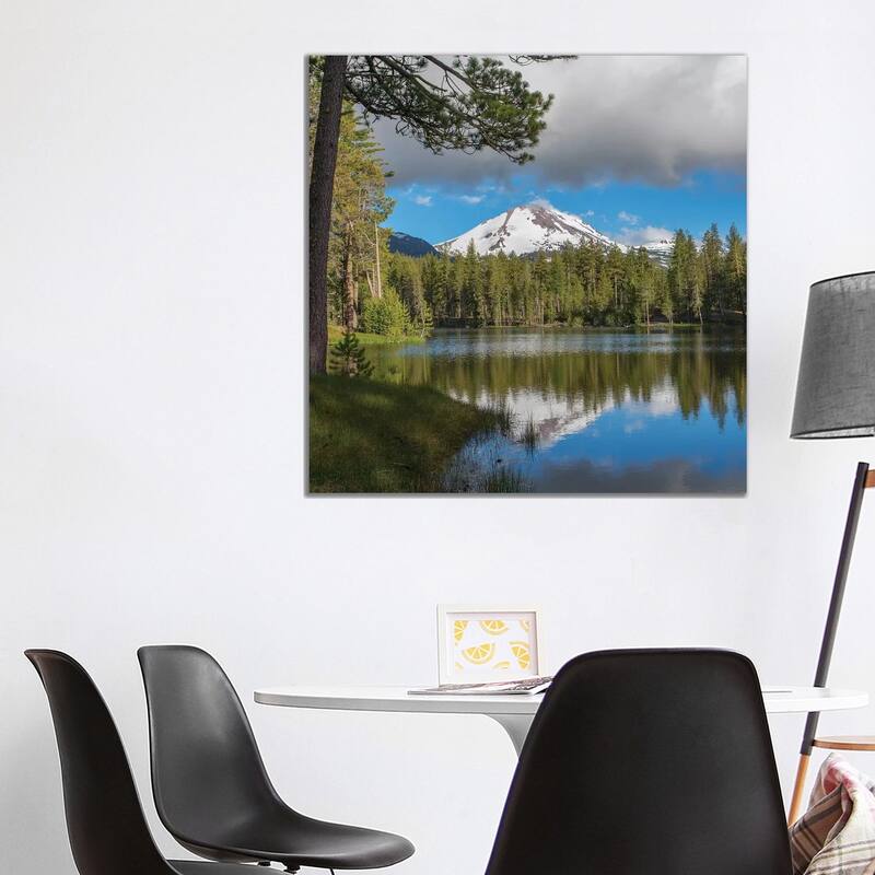 iCanvas "Mt Lassen From Manzanita Lake, Lassen Volcanic National Park, California" by Tim Fitzharris Canvas Print - 37x37x1.5