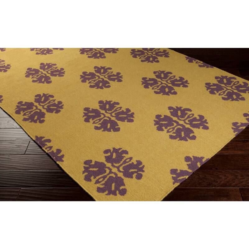 Columbia Flatweave Damask Runner Rug
