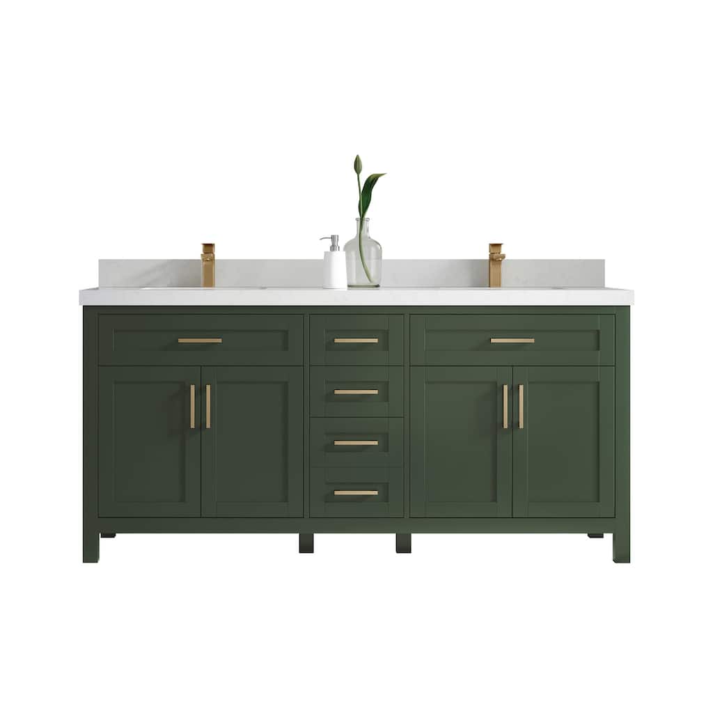 Willow Collections 72 in. W x 22 in. D Cambridge Double Sink Bathroom Vanity with Countertop