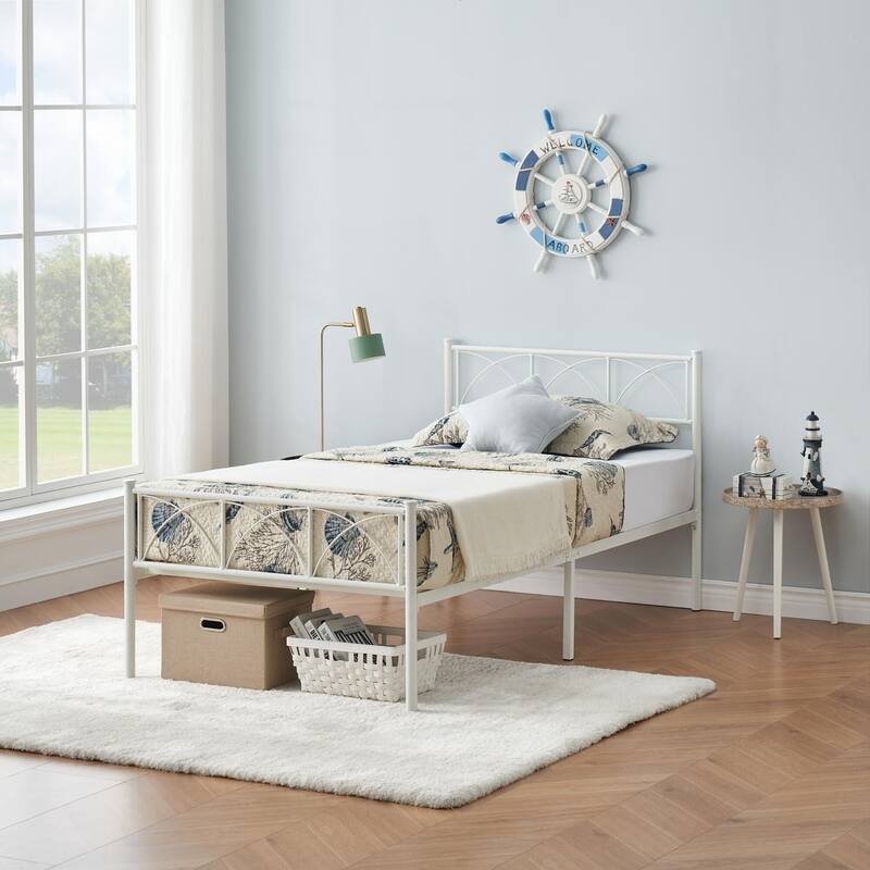 Bed Frame with Headboard and Footboard