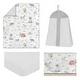 preview thumbnail 2 of 4, Farm Animals Collection Boy or Girl 4-piece Nursery Crib Bedding Set - Watercolor Farmhouse Lattice Horse Cow Sheep Pig