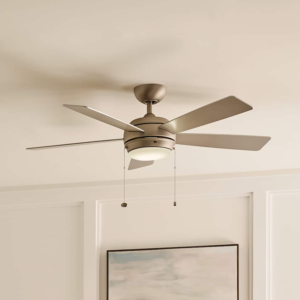 Kichler Lighting Starkk Collection 52-inch Brushed Nickel LED Ceiling Fan