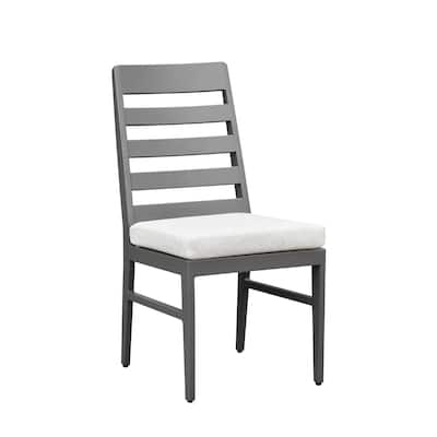Navarro Outdoor Aluminum Dining Chair, Mocha (Set of 2)